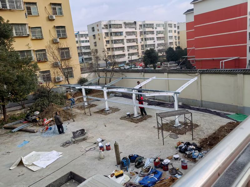 南陽(yáng)車(chē)務(wù)段膜結(jié)構(gòu)車(chē)棚